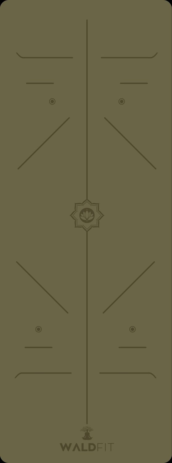 Rutschfeste Yogamatte Braun  4mm