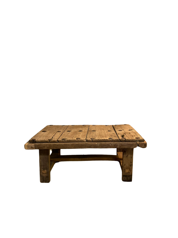 Antique Oak Coffee Table – Made from a 200-Year-Old Spanish Door