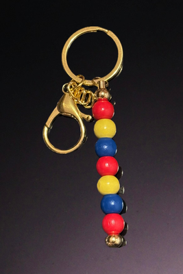 Red, Yellow, Blue Keychain