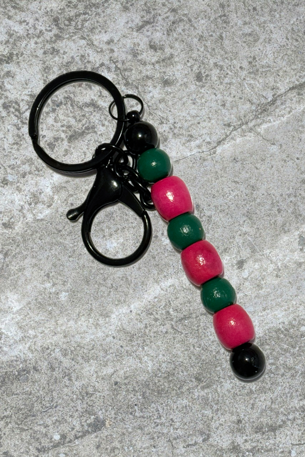 Pink and Green Keychain