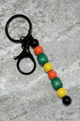 Orange, Green, Yellow Keychain