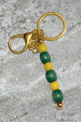 Yellow and Green Keychain
