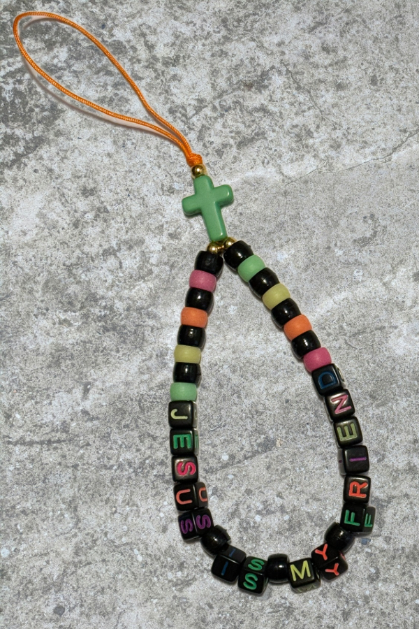 “Jesus Is My Friend” Phone Charm