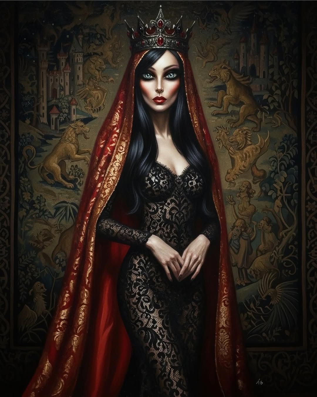 Mary Magdalene. Limited-edition giclée print by Tiago Azevedo