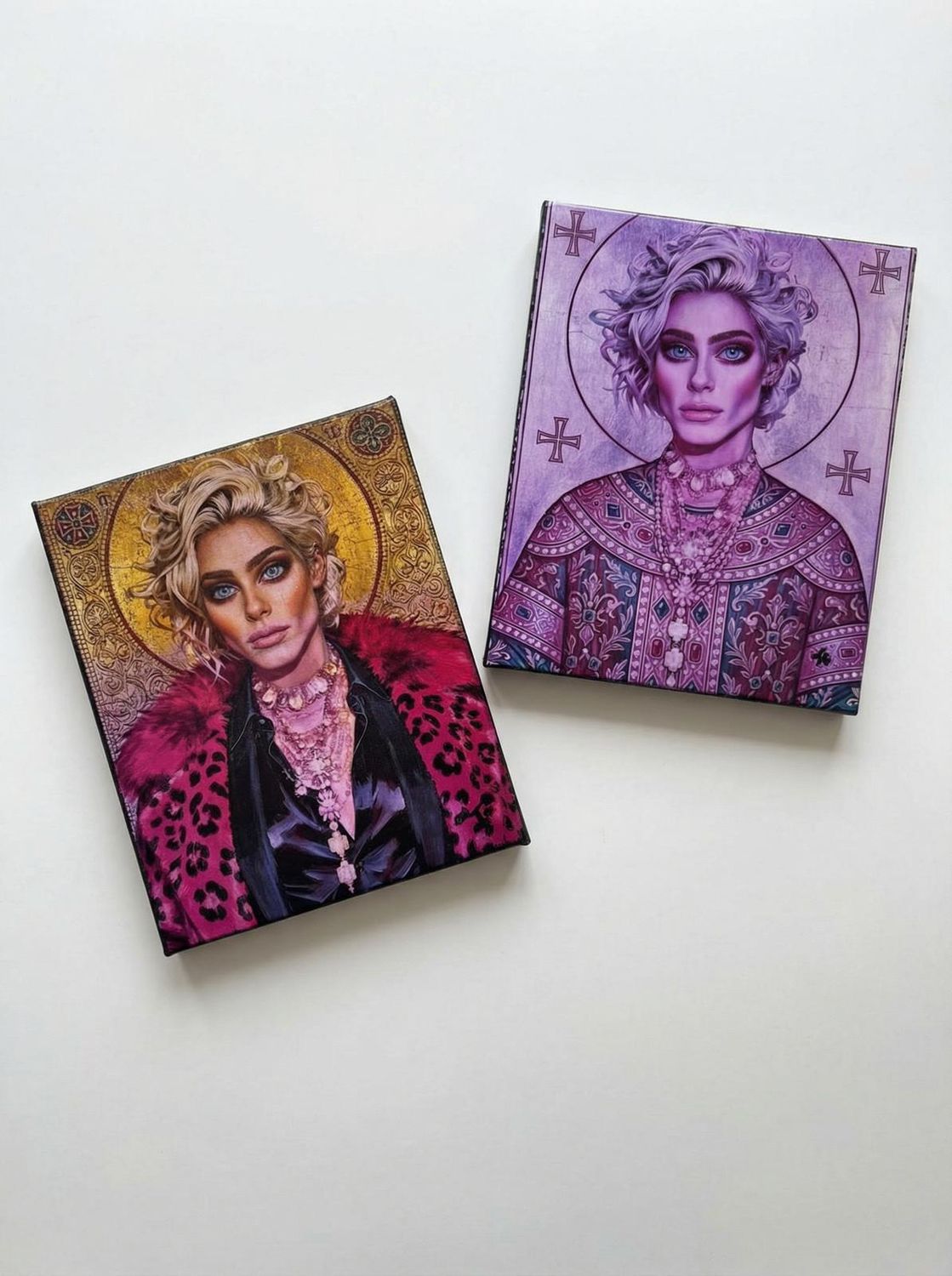 TIAGO icons. Handmade serigraph print.