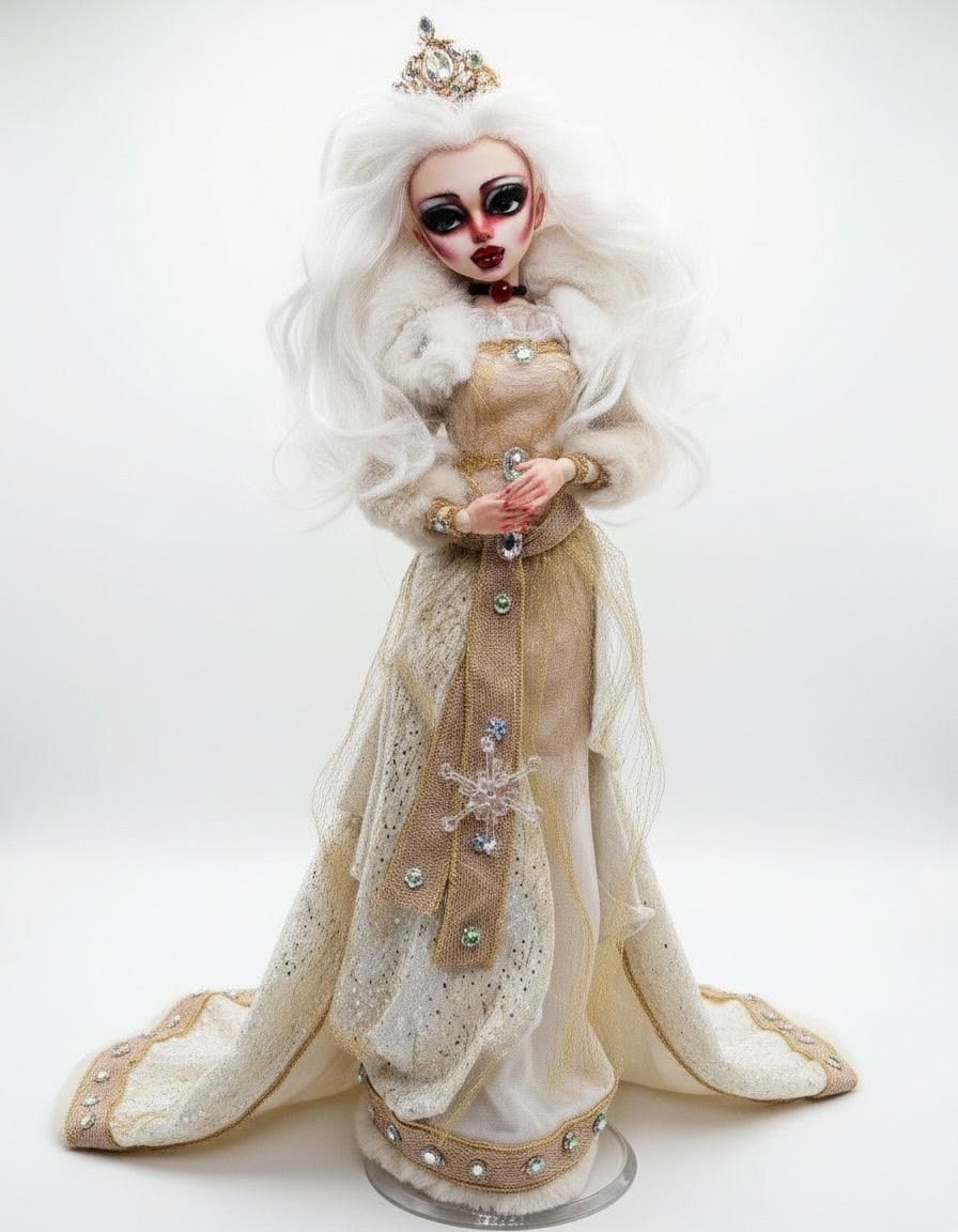 The Snow Queen – Ice Empress OOAK Custom BJD