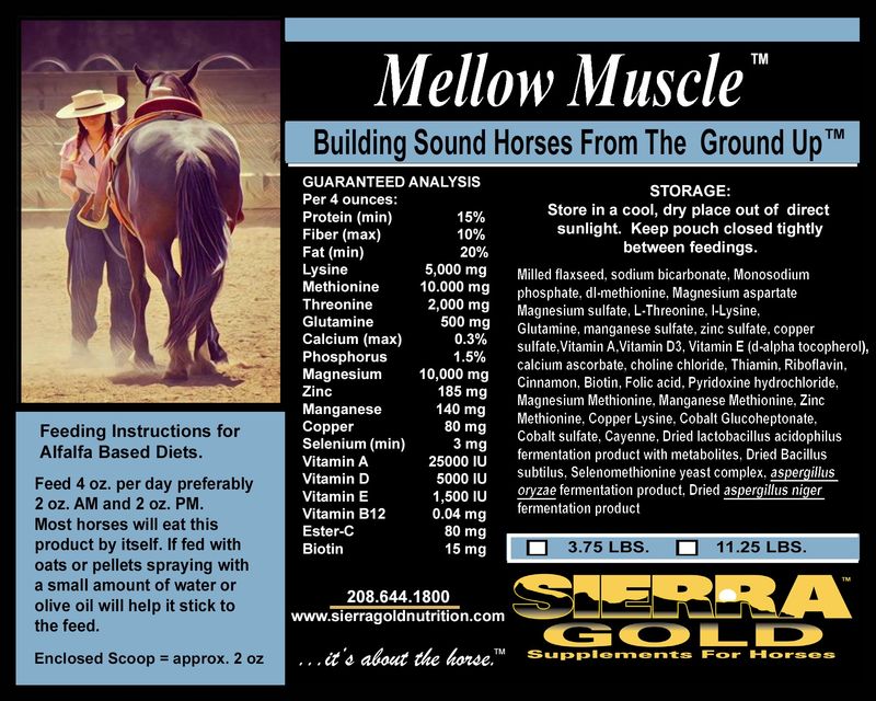 Mellow Muscle for Alfalfa Based Diets (Advanced Formula) Double -11.25 lbs. (90 - 2 oz Servings)