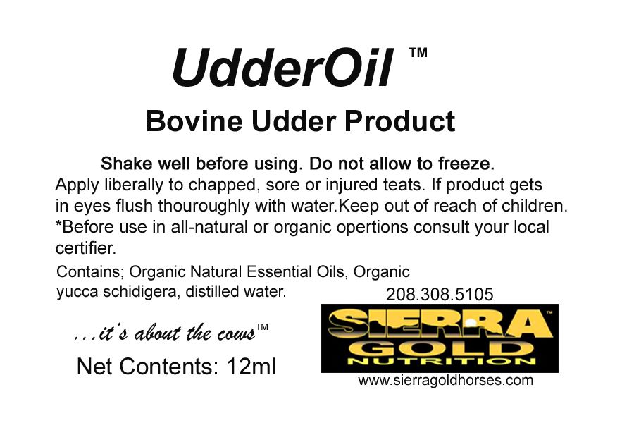 UdderOil 12 ml. syringe 