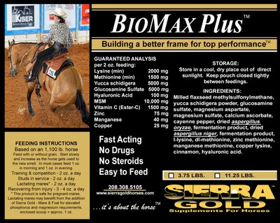 BioMAX Plus - Individual 11.25 lbs (180 - 1 oz. Porciones)