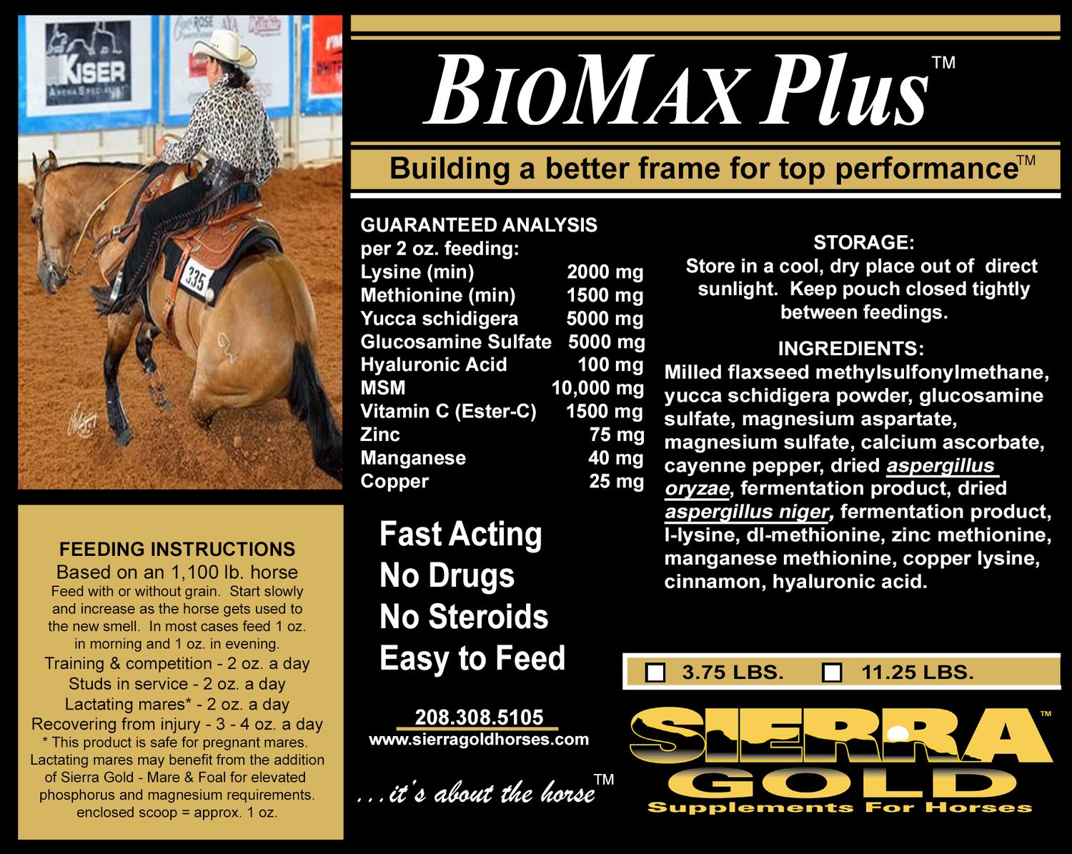 BioMAX Plus - Single 3.75 lbs (Total 60 - 1 oz. Servings)