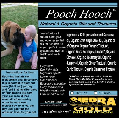 L- Pooch Hooch - Botella de 32 onzas líquidas