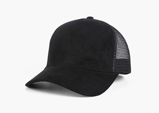 Suede Mesh Trucker Hats