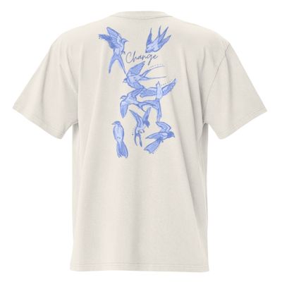 RM Indigo Album Oversized Tee – Trendy &amp; Comfortable