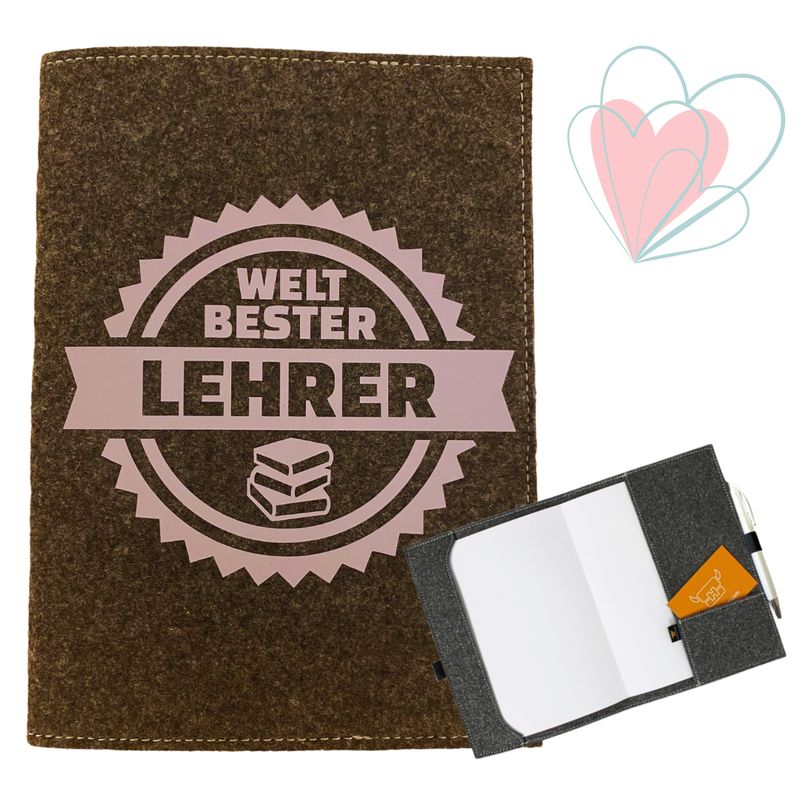„Weltbester Lehrer“-Notizbuchhülle