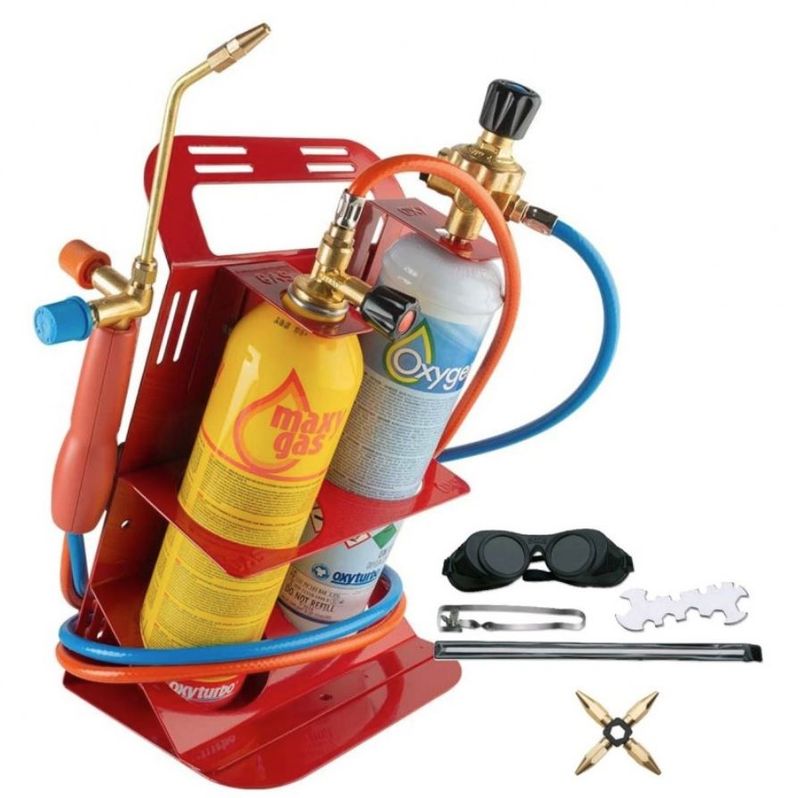 Kit Cannello Saldatura Saldare Piccolo Gas Ossigeno Turbo Set 90 Oxyturbo