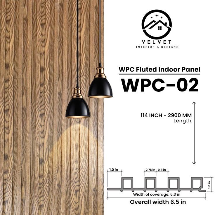WPC-02 | WPC Fluted Panel | Fluted Wall Panel