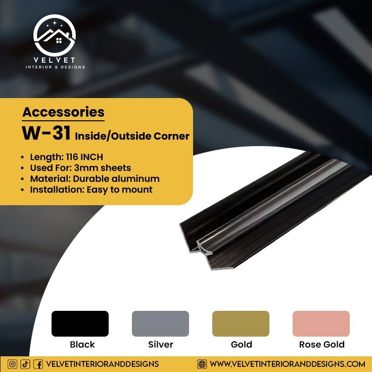 W-31 Inside/Outside Corner