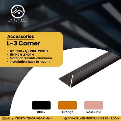 L-3 /  1/4"x3/4" Corner