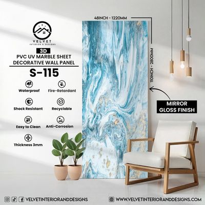 S-115 | 3D | PVC UV Marble Sheets