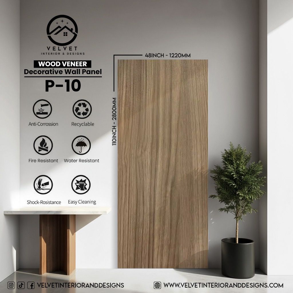 Gallery Detail: P 10 Wood Veneer Decorative Wall Panel 5 16 In