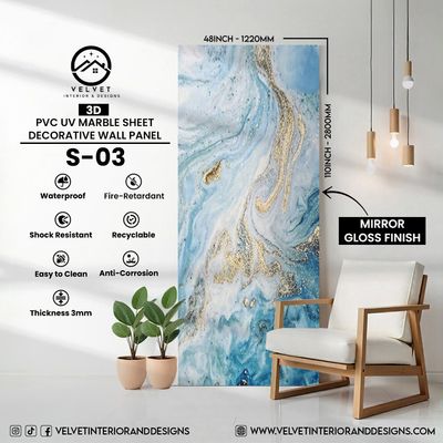 S-03 | 3D | PVC UV Marble Sheets