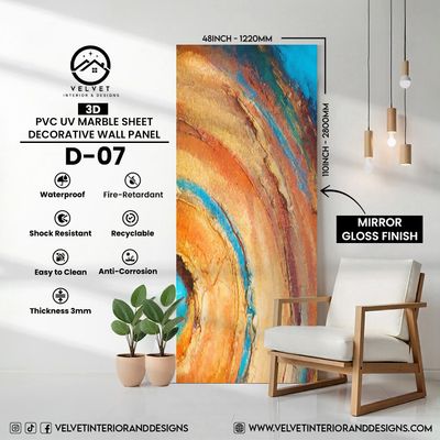 D-07 | 3D | PVC UV Marble Sheets