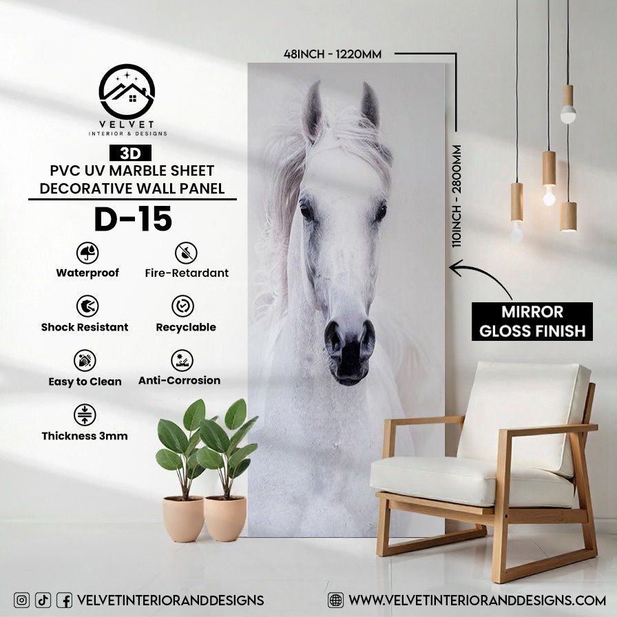 D-15 | 3D | PVC UV Marble Sheets