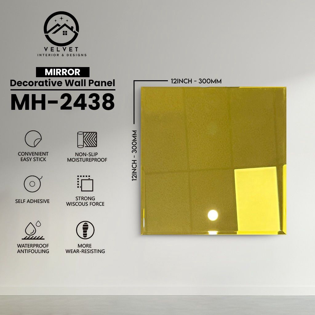 MH-2438| Wall Panel Accessories | Decorative Wall Panel | 1/8 in x 12 in x 12 in | Convenient Easy Stick - Strong Viscous Force | Ideal for Living Rooms, Bathrooms & Feature Walls MH-2438| Wall Panel Accessories | Decorative Wall Panel | 1/8 in x 12 in x 12 in | Convenient Easy Stick - Strong Viscous Force | Ideal for Living Rooms, Bathrooms & Feature Walls