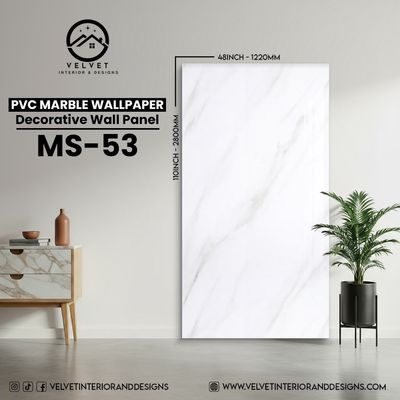 MS-53 | PVC Marble Wallpaper| Decorative Wall Panel | 1/8 in x 48 in x 110 in | Waterproof, Scratch-Resistant | Ideal for Living Rooms & Feature Walls MS-53 | PVC Marble Wallpaper| Decorative Wall Panel | 1/8 in x 48 in x 110 in | Waterproof, Scratch-Resistant | Ideal for Living Rooms & Feature Walls