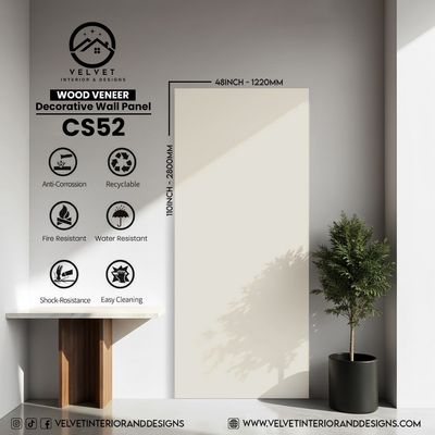 CS52 | Wood Veneer |  Decorative Wall Panel | 5/16 in x 48 in x 110 in | natural wood finish | Waterproof, Scratch-Resistant & Fire-Retardant | Ideal for Living Rooms, Bathrooms & Feature Walls