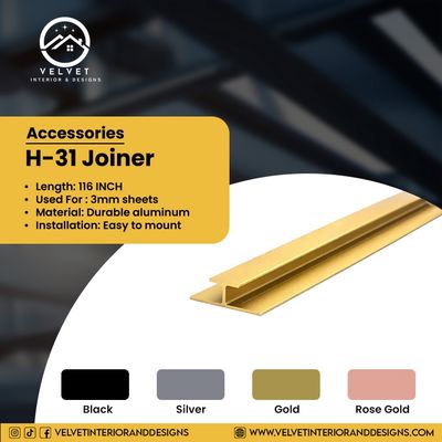 H-31 Joiner | Wall Panel Accessories & LED H-31 Joiner | Wall Panel Accessories & LED