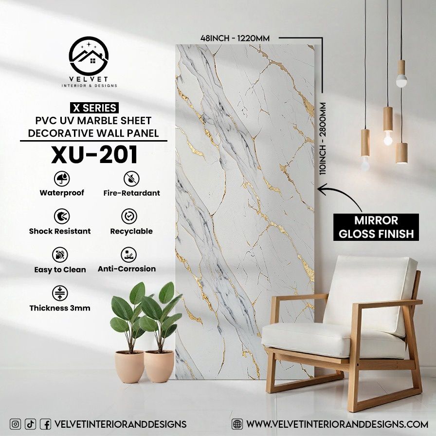 XU-201 | X Series | PVC UV Marble Sheets