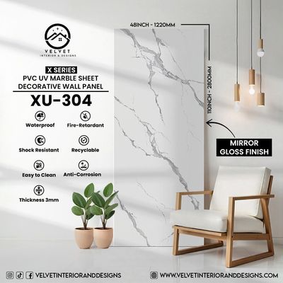 XU-304 | X Series | PVC UV Marble Sheets