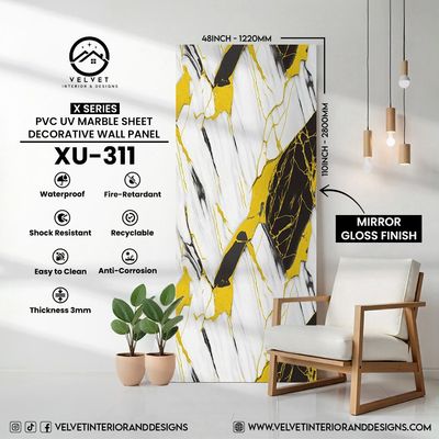 XU-311| X Series | PVC UV Marble Sheets