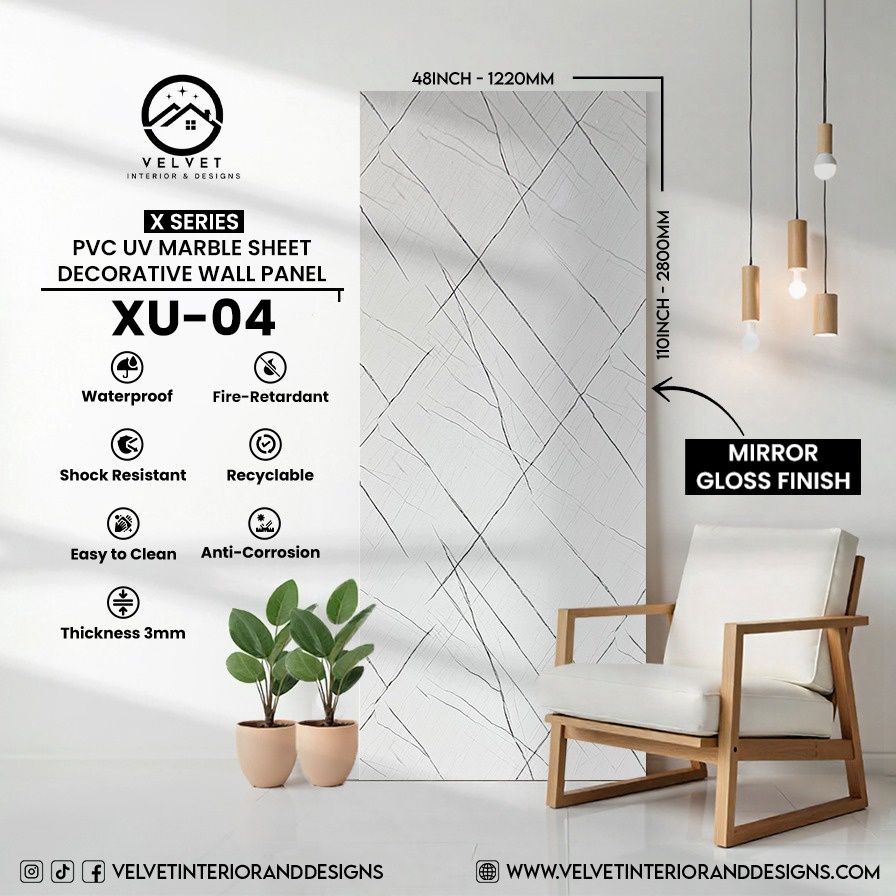 XU-04 | X Series | PVC UV Marble Sheets XU-04 | X Series | PVC UV Marble Sheets