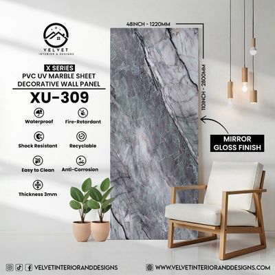 XU-309 | X Series | PVC UV Marble Sheets