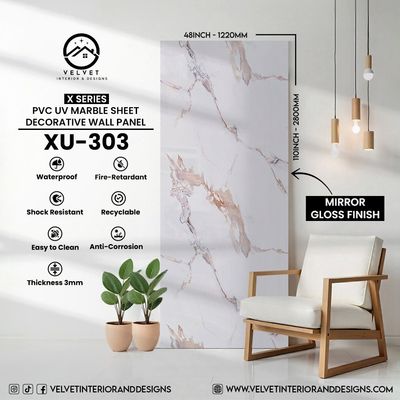 XU-303 | X Series | PVC UV Marble Sheets
