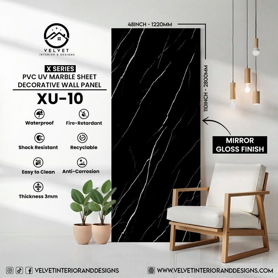 XU-10 | X Series | PVC UV Marble Sheets XU-10 | X Series | PVC UV Marble Sheets