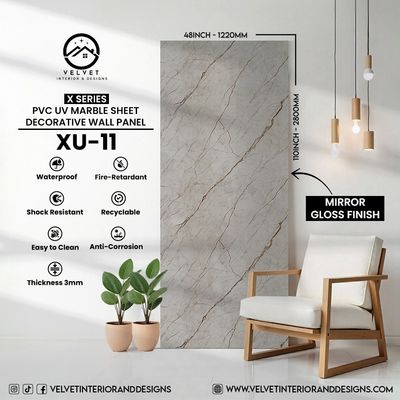 XU-11 | X Series | PVC UV Marble Sheets
