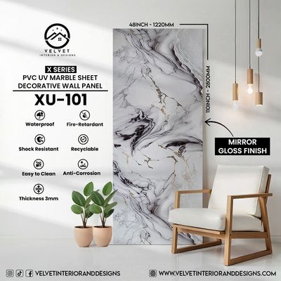 XU-101 | X Series | PVC UV Marble Sheets