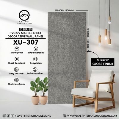 XU-307 | X Series | PVC UV Marble Sheets