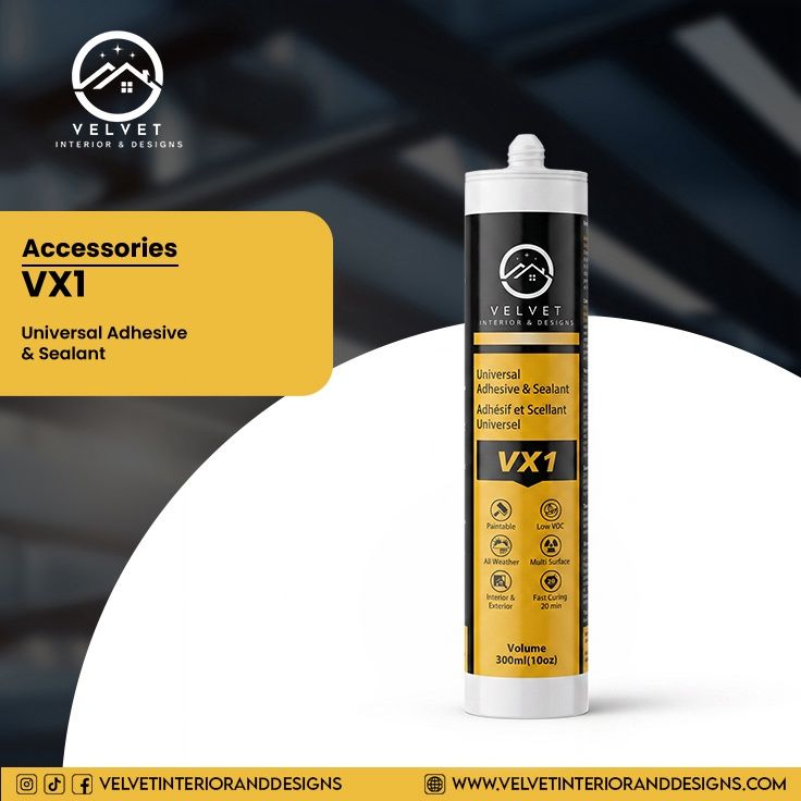 VX1 Universal Adhesive & Sealant | Wall Panel Accessories & LED VX1 Universal Adhesive & Sealant | Wall Panel Accessories & LED