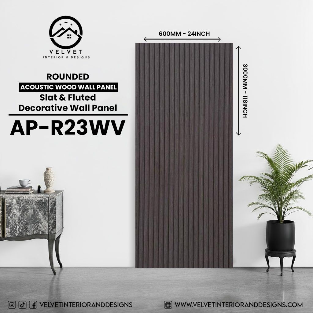 AP-R23WV | Acoustic Wood Wall Panel | Slat & Fluted Decorative Wall Panel | 0.85 in x 24 in x 118 in | Sound-Absorbing | Ideal for Living Rooms, Bedrooms, TV Walls & Feature Walls AP-R23WV | Acoustic Wood Wall Panel | Slat & Fluted Decorative Wall Panel | 0.85 in x 24 in x 118 in | Sound-Absorbing | Ideal for Living Rooms, Bedrooms, TV Walls & Feature Walls