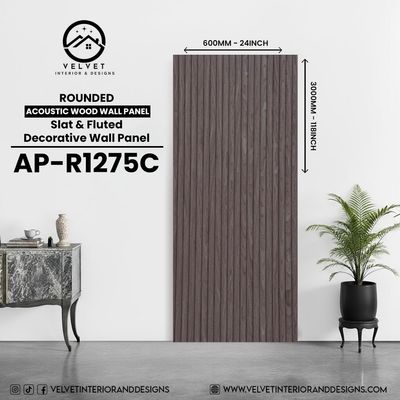 AP-R1275C | Acoustic Wood Wall Panel | Slat & Fluted Decorative Wall Panel | 0.85 in x 24 in x 118 in | Sound-Absorbing | Ideal for Living Rooms, Bedrooms, TV Walls & Feature Walls AP-R1275C | Acoustic Wood Wall Panel | Slat & Fluted Decorative Wall Panel | 0.85 in x 24 in x 118 in | Sound-Absorbing | Ideal for Living Rooms, Bedrooms, TV Walls & Feature Walls