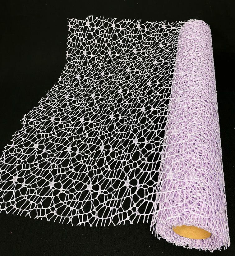 Vaaleanvioletti koristemesh 50cm/5m