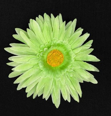 Vaalean vihreä gerbera tekokukkapää