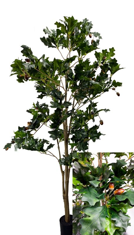 Tammi tekopuu tammenterhoilla - 150cm
