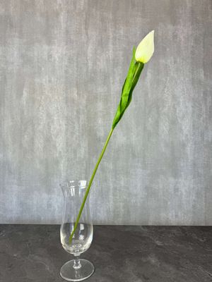 Tulppaani tekokukka, kerma/vaaleanvihreä