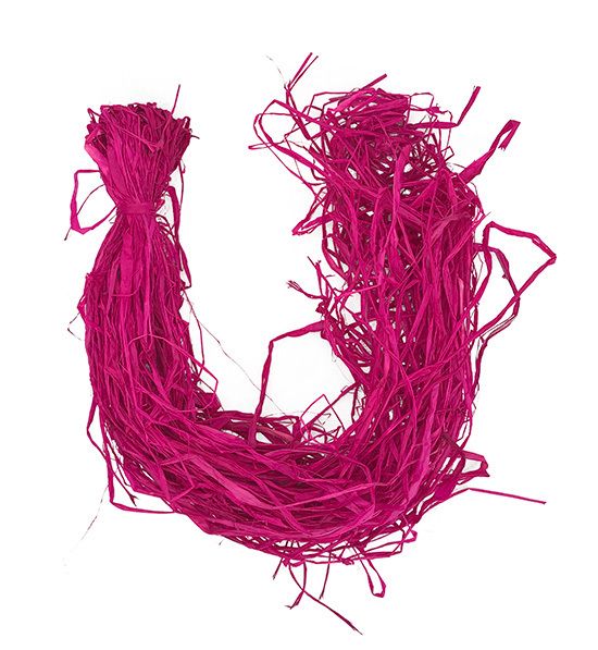 Raffia paperinarunippu 100g, fuksia