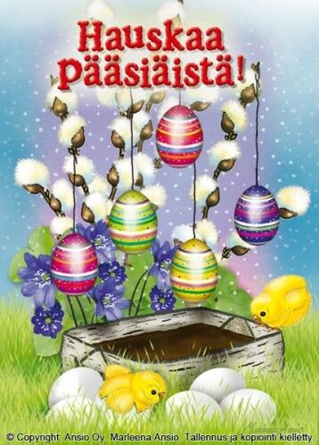 Pääsiäiskortti Marleena Ansio - Tiput &amp; mämmi